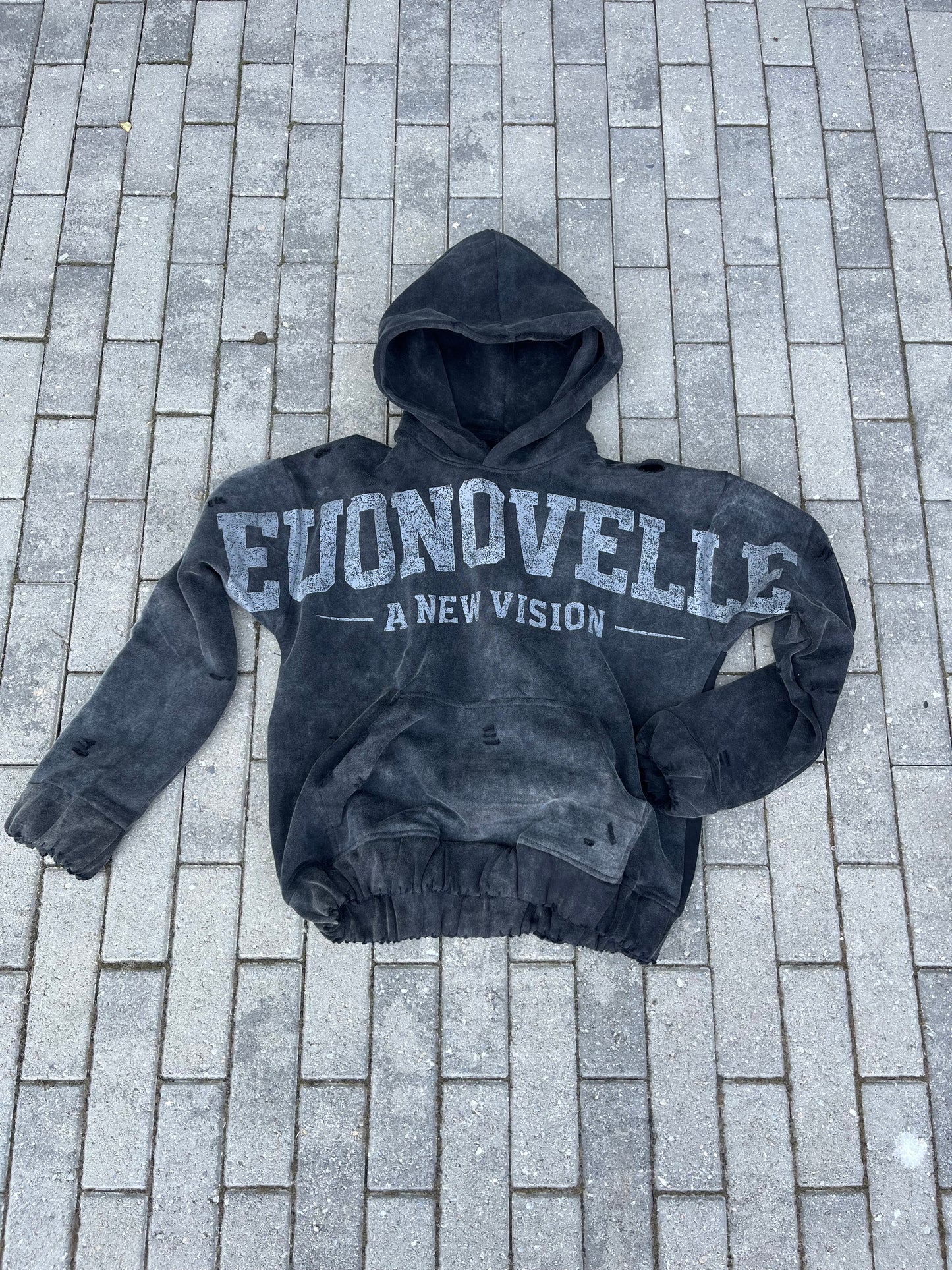 A NEW VISION HOODIE - BLACK