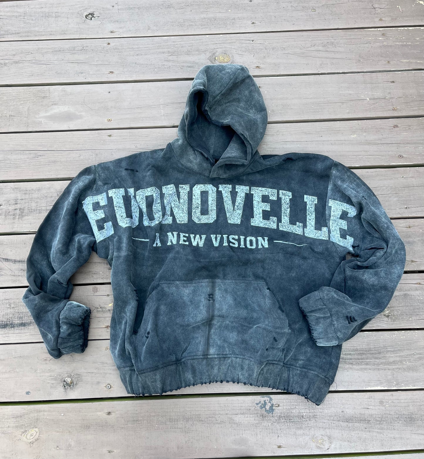 A NEW VISION HOODIE - BLACK