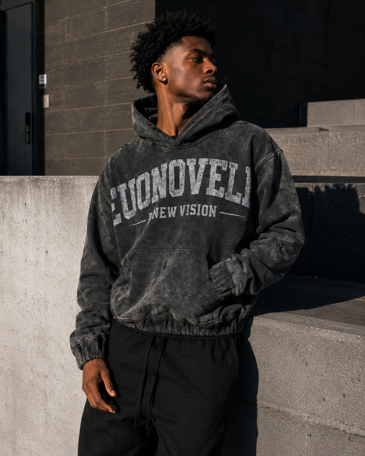 A NEW VISION HOODIE - BLACK