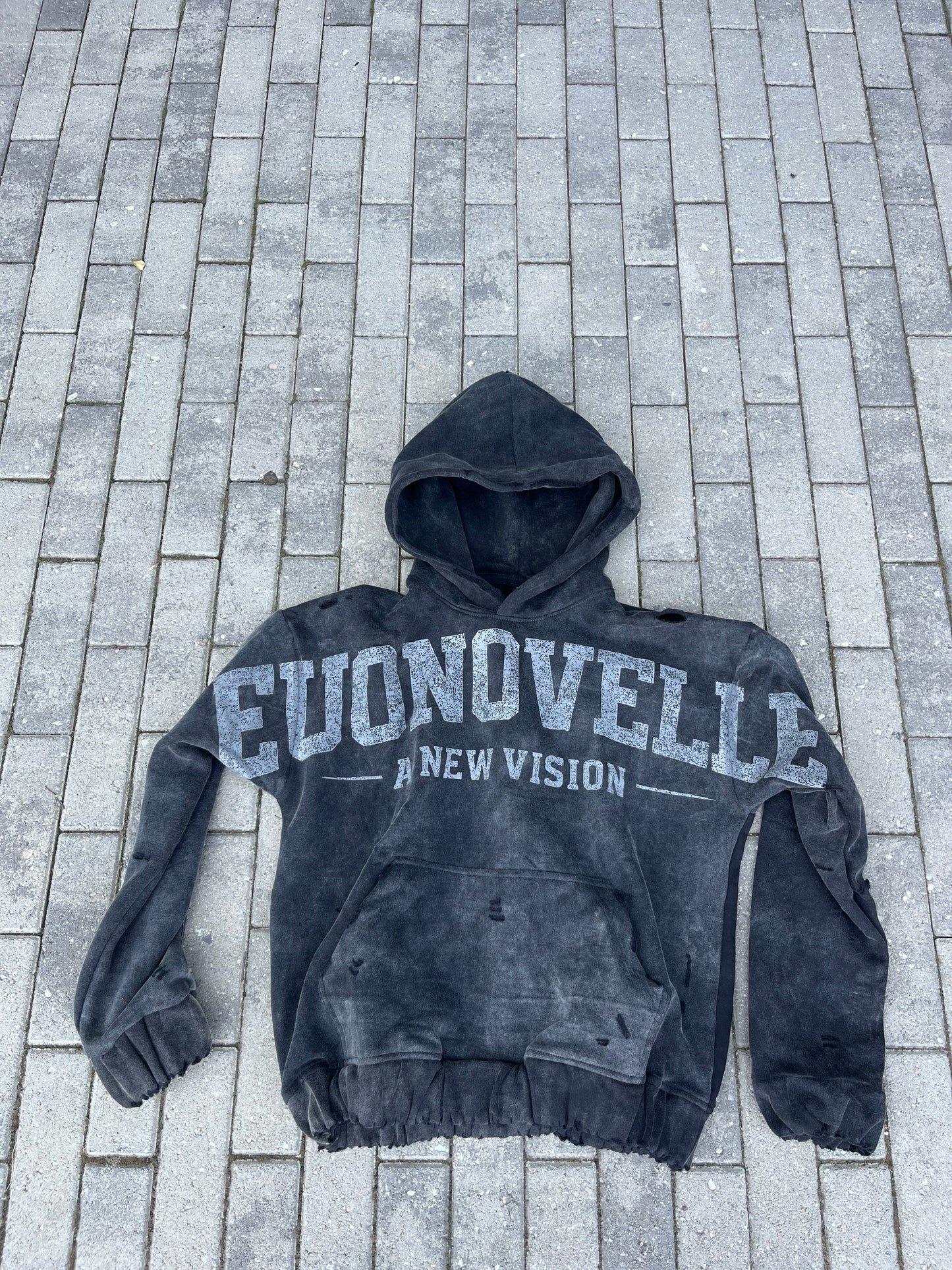 A NEW VISION HOODIE - BLACK